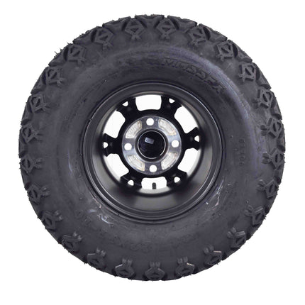 MASSFX SL 22x11-10 Front/Rear Golf Cart Tire, VIPER Blk Wheel 10x7 4/101.7 4pk