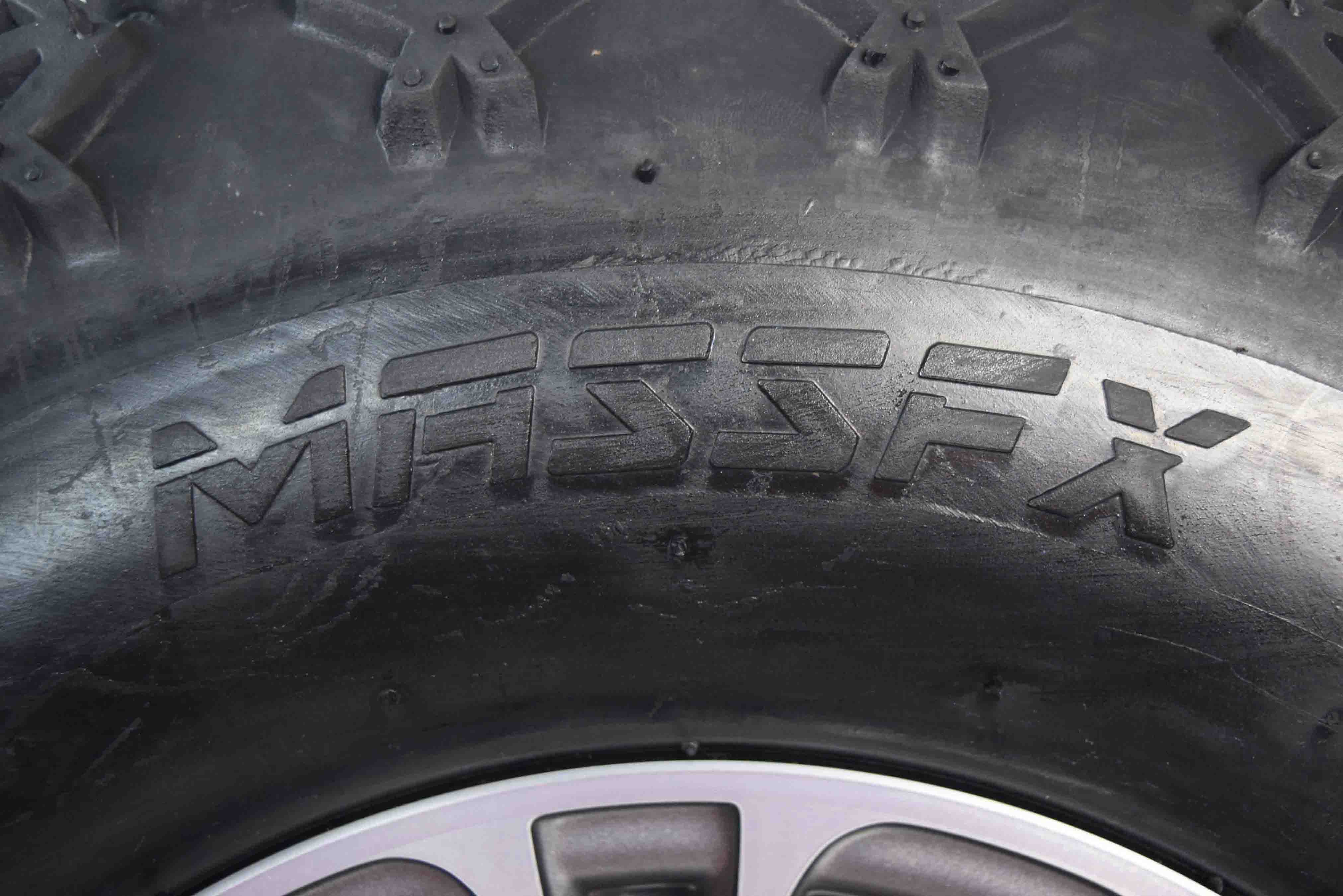 MASSFX Pit Viper Golf Cart Gunmetal Wheel 22x11-10 Tire 10x7 4/101.6 Rim 4 SET