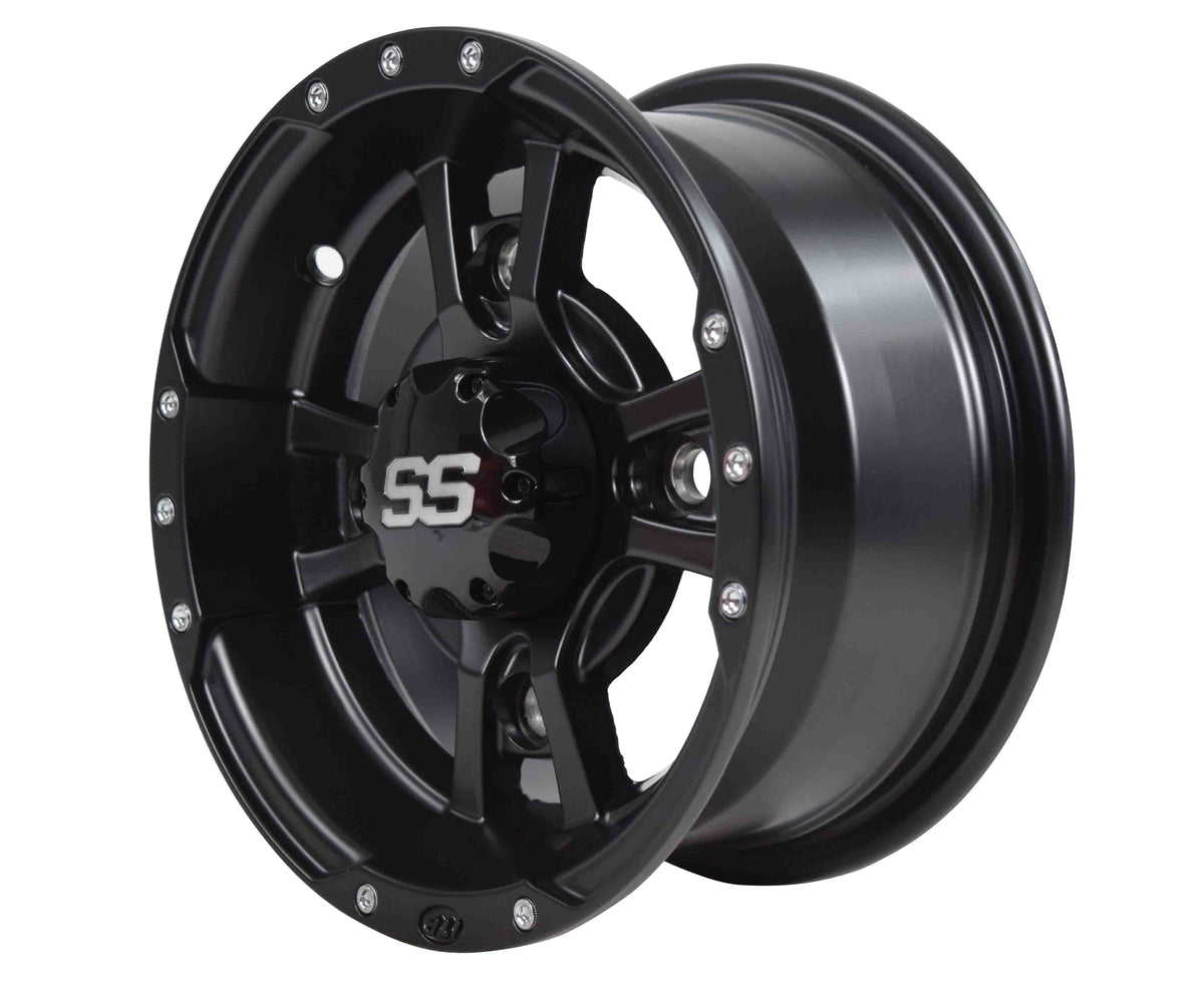 ITP 10SB10 10x5 4/144 3+2 SS112 Black Alloy Front Sport Wheel