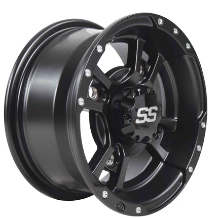 ITP 10SB10 10x5 4/144 3+2 SS112 Black Alloy Front Sport Wheel