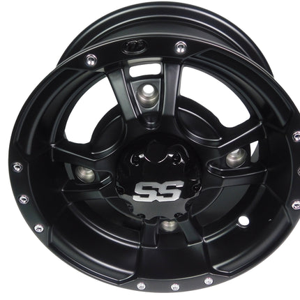 ITP SS112 Alloy Wheel Black Front 10x5