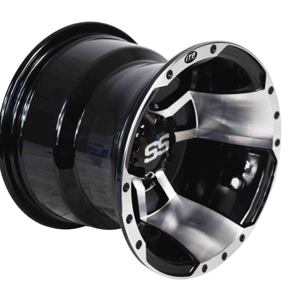 ITP 57-40070 10x8 4/110 3+5 SS112 Front/Rear Machined Sport Alloy Wheel