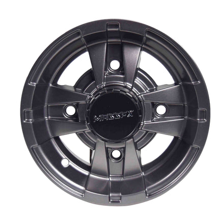 MASSFX MX1054144HM 10x5 4/144 Gun Metal 10" Rim Front Single Wheel
