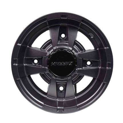 MASSFX 10x5 4/156 Gun Metal ATV 10" Rim - Yamaha Banshee 1987-2006 Front Wheel