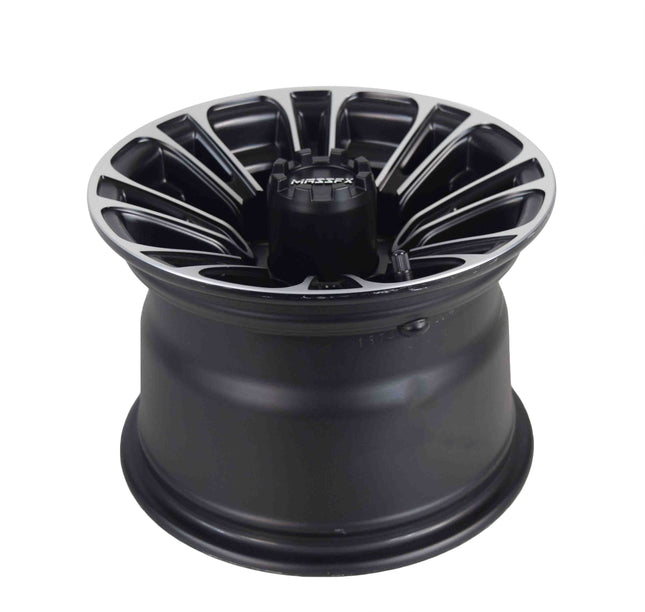 MASSFX 10x7 Golf Cart Rim with 4/101.6 or 4 on 4" Bolt Pattern - Matte Black