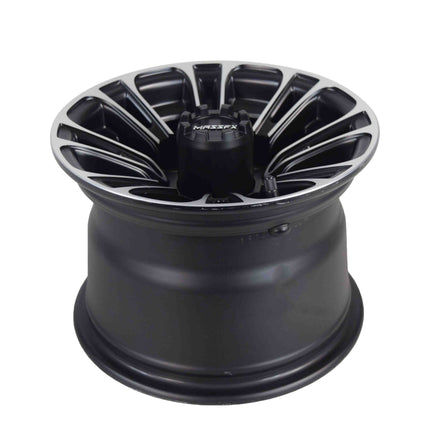 MASSFX 10x7 Golf Cart Rim with 4/101.6 or 4 on 4" Bolt Pattern - Matte Black