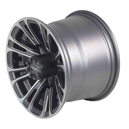 MASSFX 10x7 Golf Cart Rim with 4/101.6 or 4 on 4" Bolt Pattern - Gun Metal Grey