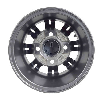 MASSFX 10x7 Golf Cart Rim with 4/101.6 or 4 on 4" Bolt Pattern - Gun Metal Grey
