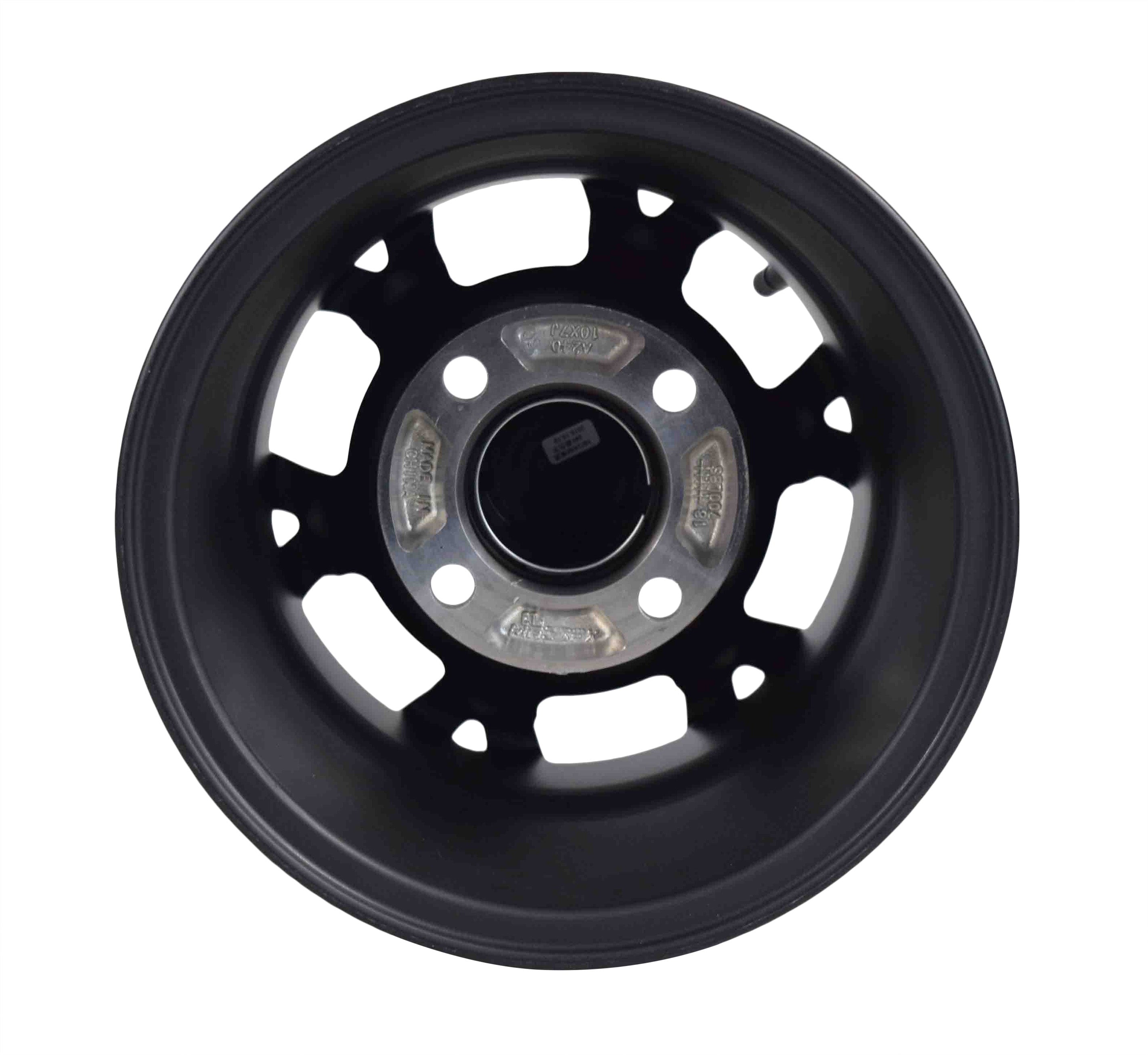 MASSFX 10x7 Golf Cart Rim with 4/101.6 or 4 on 4" Bolt Pattern - Matte Black