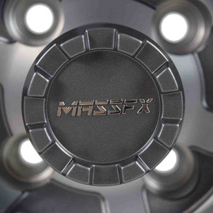 MASSFX 10x7 Golf Cart Rim with 4/101.6 or 4 on 4" Bolt Pattern - Gun Metal Grey