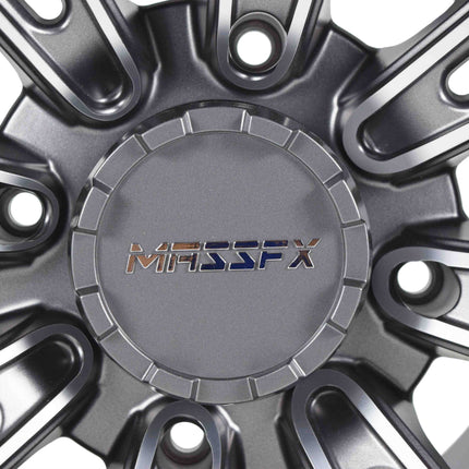 MASSFX Gunmetal 12x7 4/156 QUAKE RZR Wheel Gun Metal Grey 4 Pack Rims