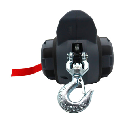 WARN Drill Winch – 750 lb Portable Pulling Winch with Synthetic Rope | Drill-Powered Operation | Lightweight, Compact Design with Hook & Controls | Ideal for Trailers, ATVs, UTVs.