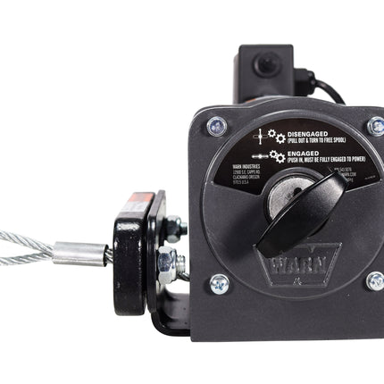 WARN 1000 AC Electric Winch 1000 lb Pulling Capacity | Heavy-Duty 120V AC Motor with Durable Steel Cable, Remote Control & Automatic Brake | Powerful Utility Winch for Shops, Garages & Industrial Use