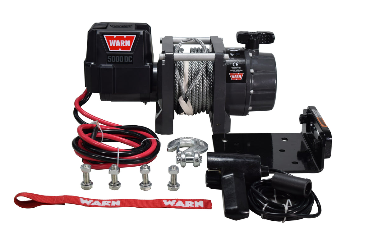 WARN 99963 5000 DC Series 12V Electric Utility Winch CE