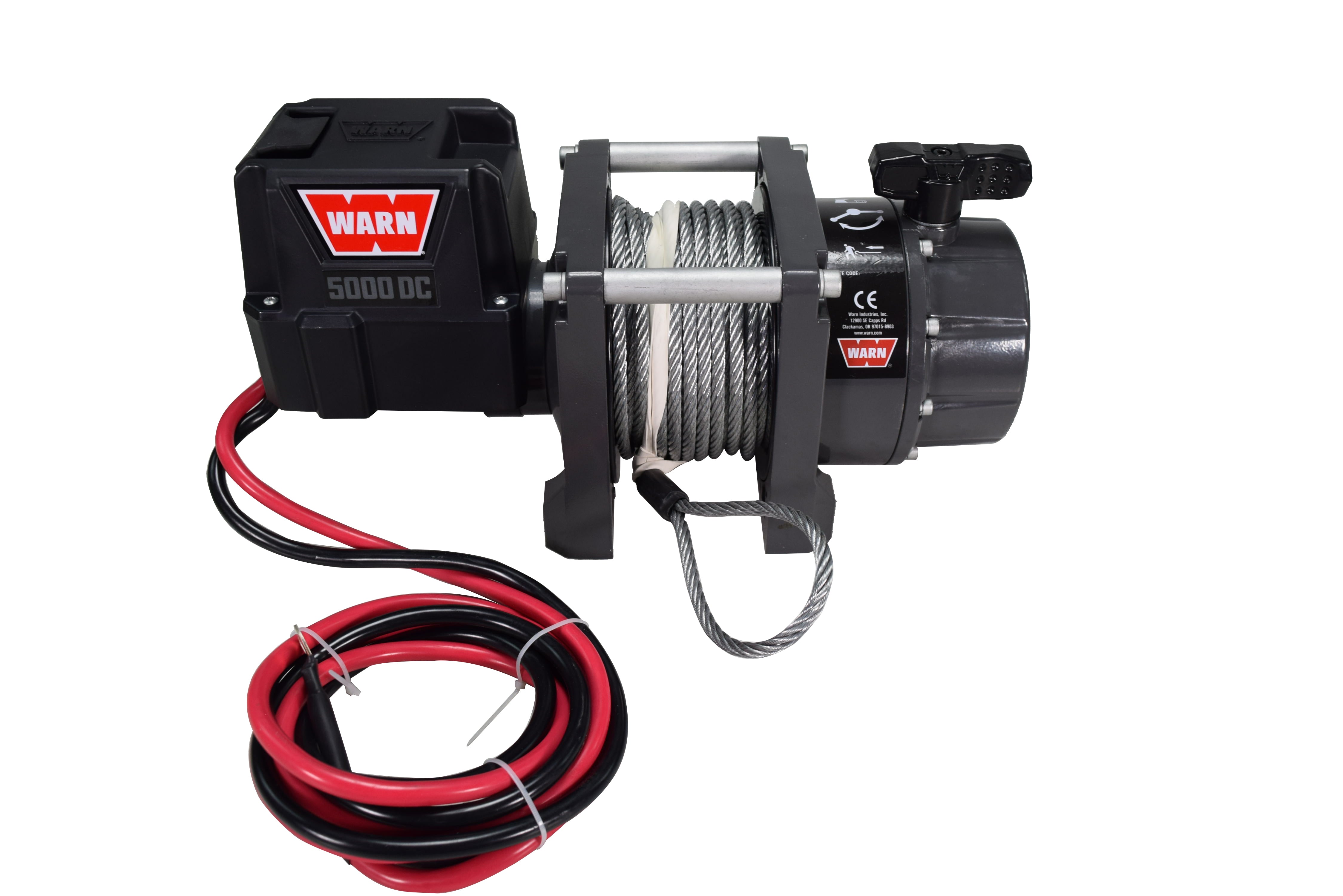 WARN 99963 5000 DC Series 12V Electric Utility Winch CE