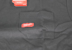 Milwaukee 601B-XL Mens Extra Large Black Heavy Duty Cotton/Polyester Short-Sleeve Pocket T-Shirt
