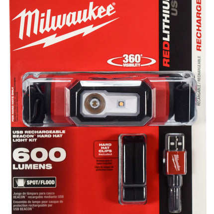 Milwaukee 2116-21 USB Rechargeable BEACON Hard Hat Light