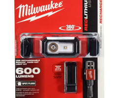 Milwaukee 2116-21 USB Rechargeable BEACON Hard Hat Light