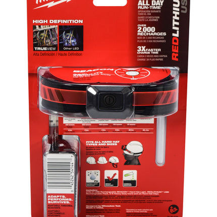 Milwaukee 2116-21 USB Rechargeable BEACON Hard Hat Light