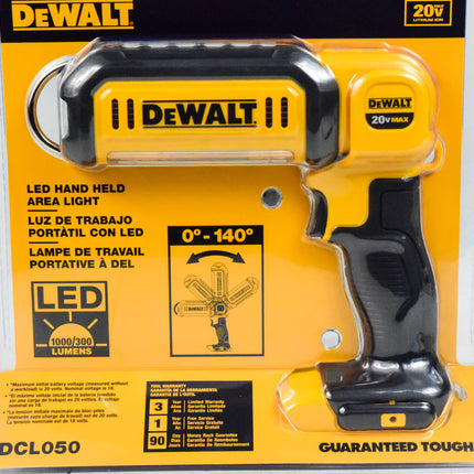 Dewalt DCL050 20-Volts MAX Lithium-Ion 500-Lumen Hand Held LED Area Light