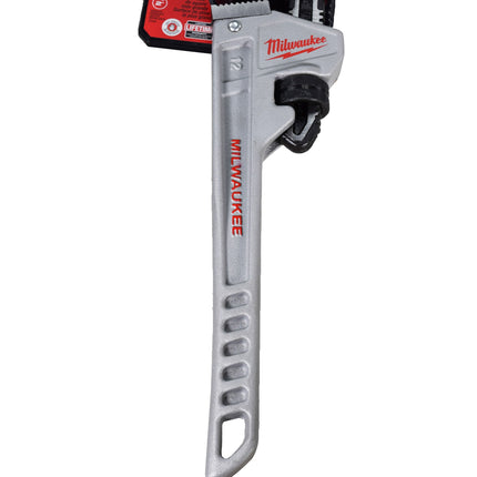 Milwaukee 48-22-7212 12-inch Heavy Duty Aluminum Pipe Wrench W/ Hook Jaw Design