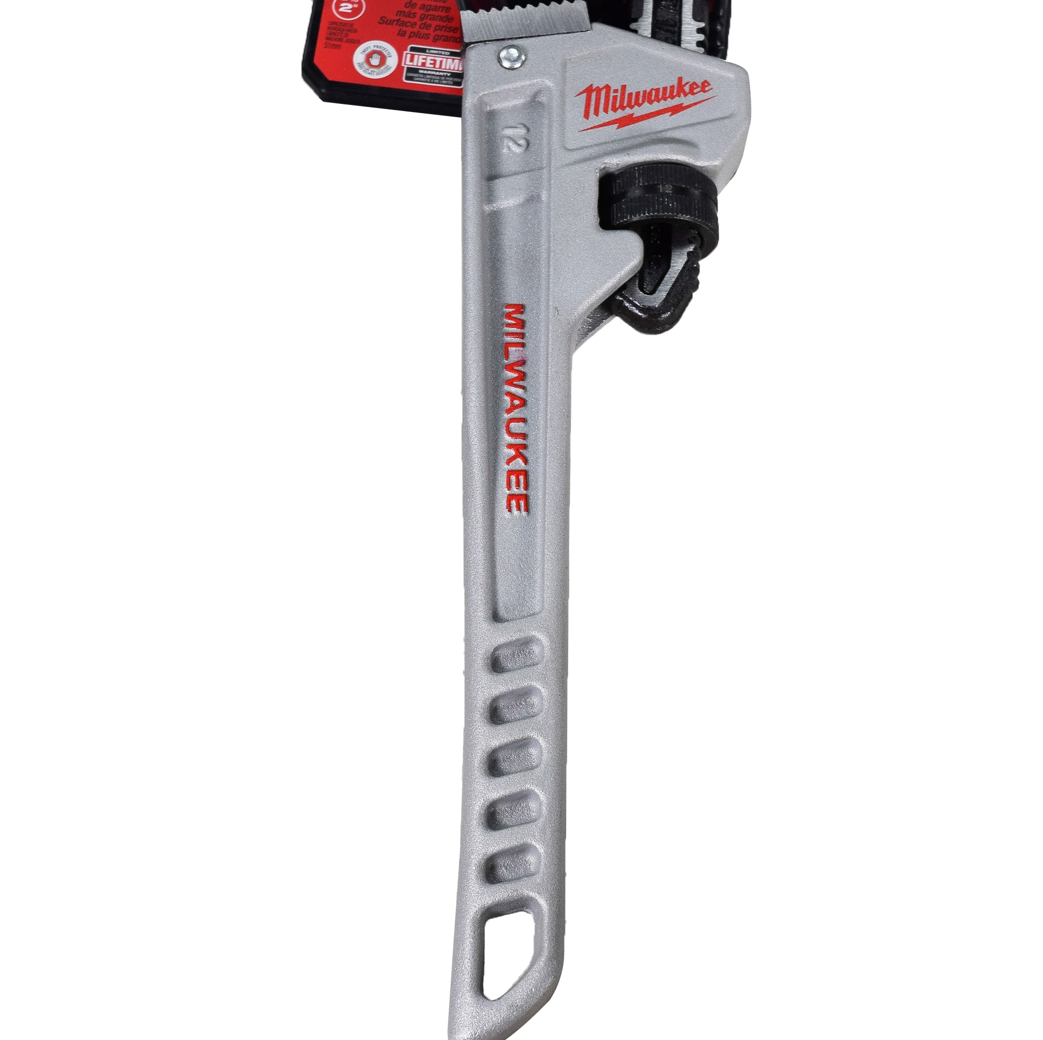 Milwaukee 48-22-7212 12-inch Heavy Duty Aluminum Pipe Wrench W/ Hook Jaw Design