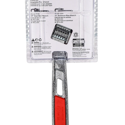 Milwaukee 15" Adjustable wrench 1 3/4" capacity