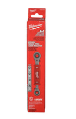 Milwaukee 48-22-9212 Linemans 4-in-1 High -Leverage Ratchetingv Box Wrench