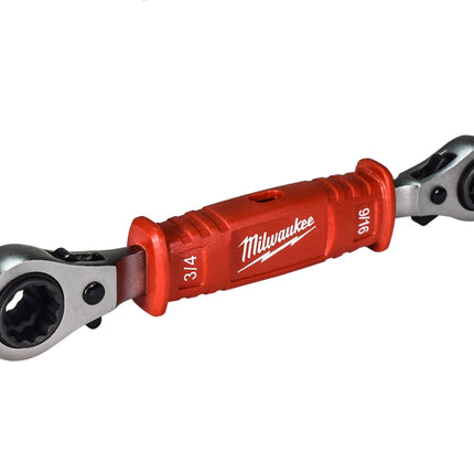 Milwaukee 48-22-9212 Linemans 4-in-1 High -Leverage Ratchetingv Box Wrench