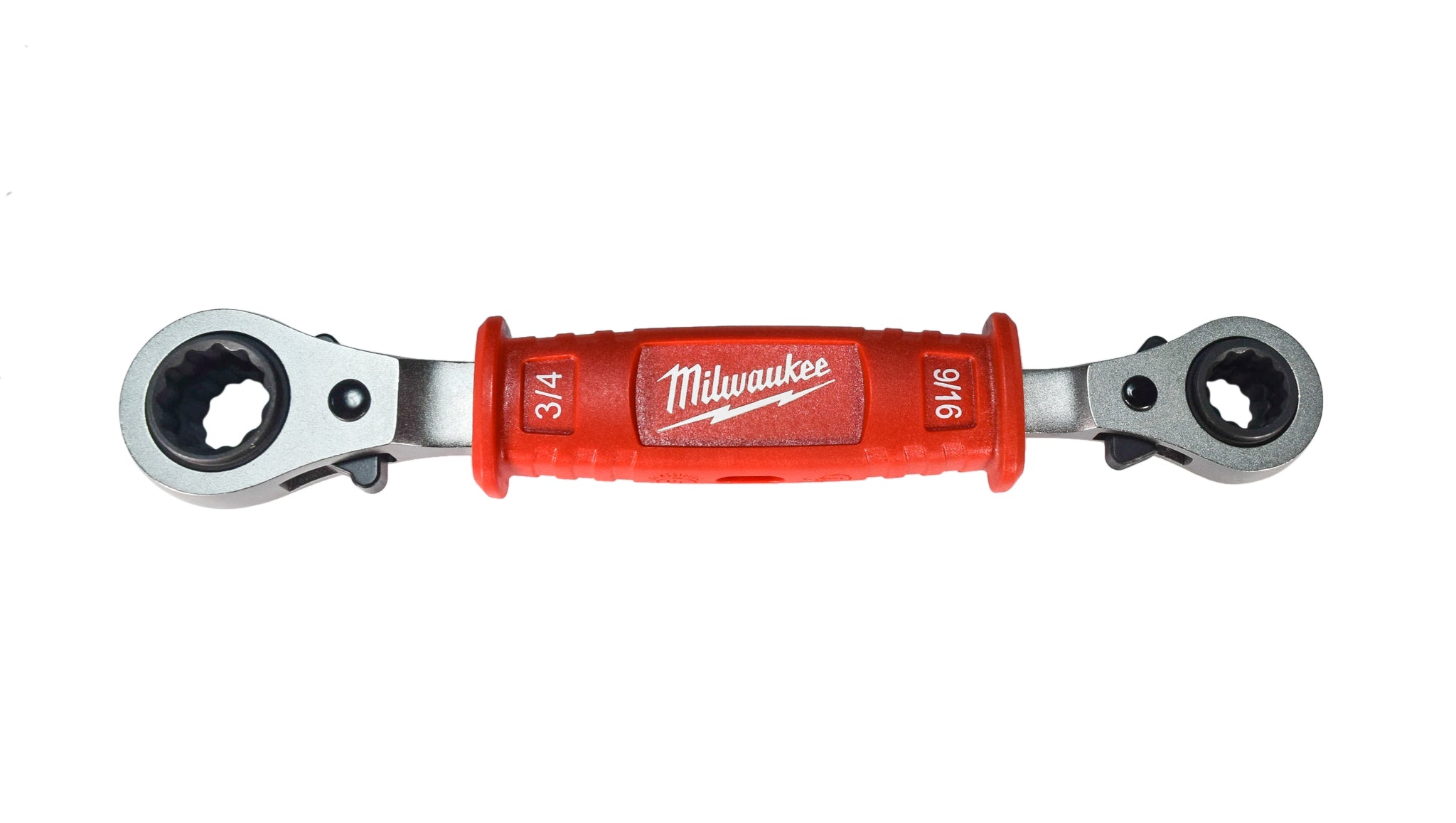 Milwaukee 48-22-9212 Linemans 4-in-1 High -Leverage Ratchetingv Box Wrench