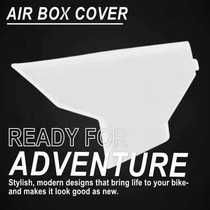 Polisport 8611800001 AirBox Cover for Husqvarna TC/FC 2025+ & TE/FE 2026+ – White – OEM-Style Replica Plastic with Durable Gloss Finish Perfect Factory Fit Impact Resistant