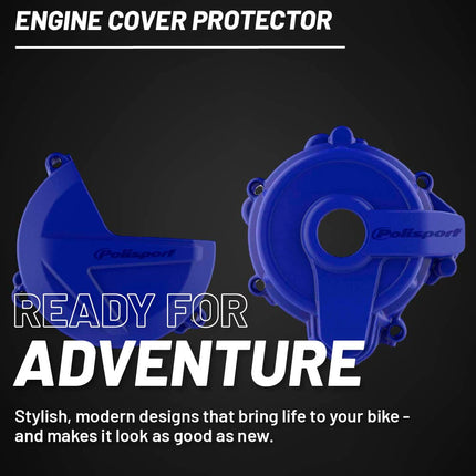 Polisport Clutch and Ignition Cover Protector Kit (Blue) - Compatible with Sherco SE 250/300 (2014-2022)
