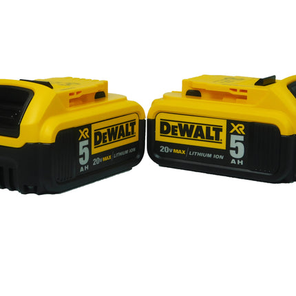 DeWalt DCB205-2 20V MAX Lithium-Ion 5.0 Ah Battery Pack with Gauge (2 Pack)