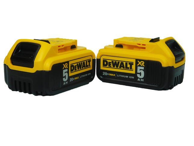 DeWalt DCB205-2 20V MAX Lithium-Ion 5.0 Ah Battery Pack with Gauge (2 Pack)