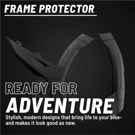 Polisport Motocross (MX) Motorcycle Frame Protector for KTM XC/SX/EXC (2023-2024) Dirt Bikes- OEM Quality for Superior Fit & Durable Protection, Easy Installation - Black