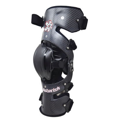 Asterisk Carbon Cell One - Advanced Knee Protector Braces (Pair- Left & Right) for Motocross, Snowboarding, Wakeboarding, Off-Roading, & More - Size XL