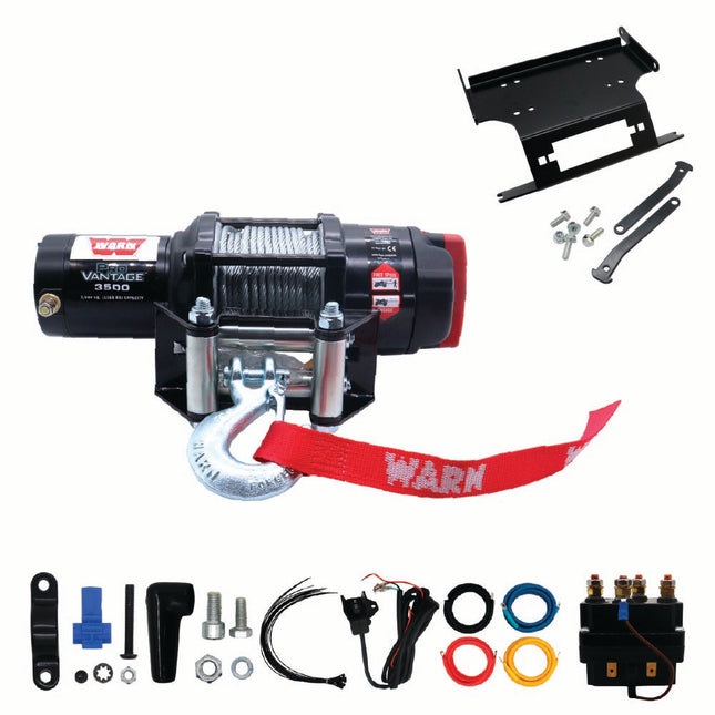 WARN ProVantage 3500 Winch and Honda Talon Mount Kit (108216 102600) for 2019–2022 Honda Talon 1000X/1000R UTVs
