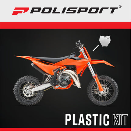 Polisport 8665700001 Front Number Plate for KTM SX65 2016?2023 – OEM-Style Durable White Motocross Plate