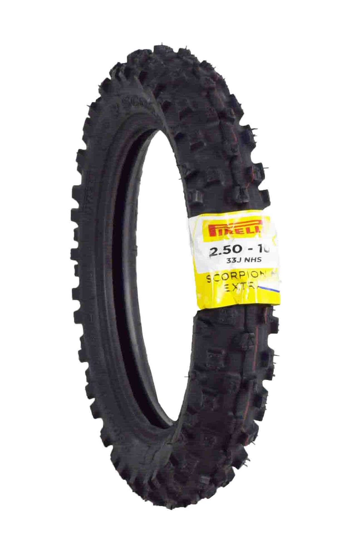 Pirelli Scorpion MX Extra J 2.50-10 33J Tube Type Front Motorcycle Tires with Inner Tubes, High-Performance Pit Bike Motocross Tire for Enhanced Traction and Durability (2 Pack)