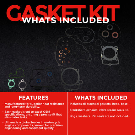 Athena P400270900078 Complete Gasket Kit for KTM, Husqvarna & GasGas 250 (2016‑2022) – Full Engine Gasket Set for 2‑Stroke Rebuilds with Top & Bottom End Coverage