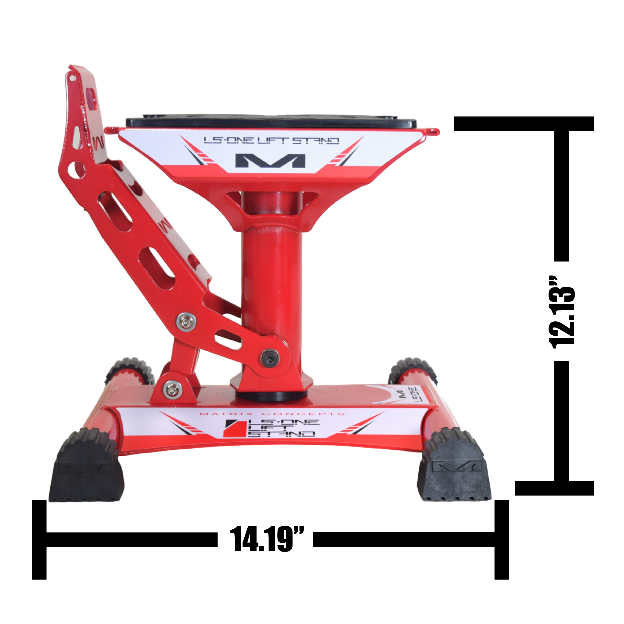 Matrix Concepts LS1 Lift Stand with 500 lbs Capacity for Dirt Bikes (Red)