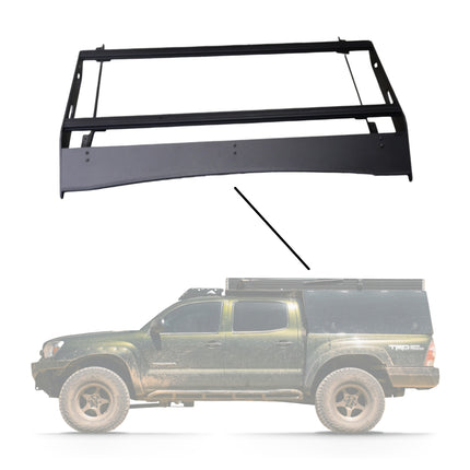 Sherpa 192744 The Animas Half Height 21" Roof Rack for 2005-2023 Toyota Tacoma - Full-Length Aluminum, 1/4" Side Panels, Drill-Free No Modification, Black Textured Powder Coat Finish