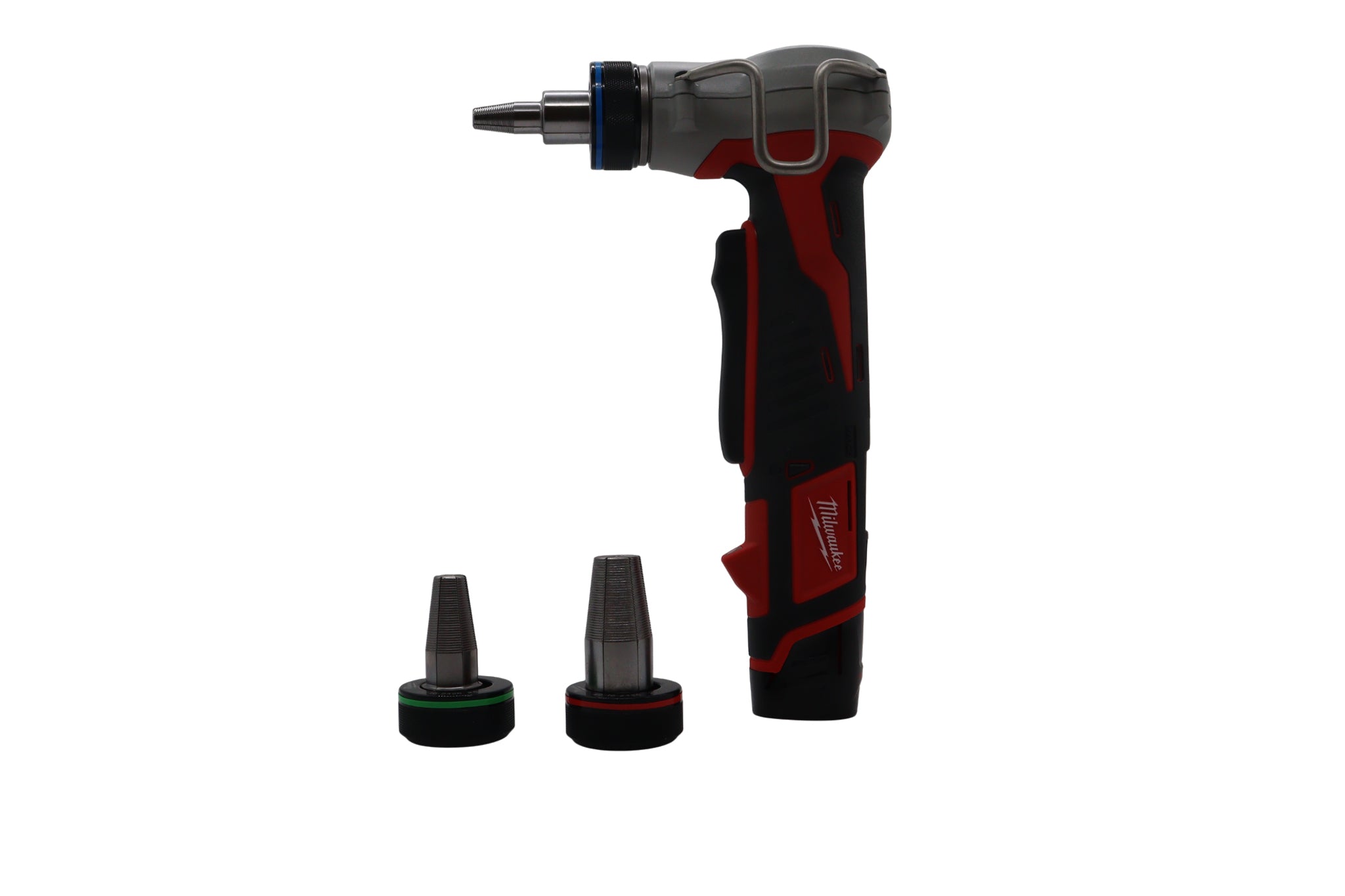 Milwaukee M12 Cordless PEX Expander Kit – 12V Lithium-Ion Auto-Rotating PEX-A/F1960 Expansion Tool with 1/2", 3/4", 1" Expansion Heads, Expander Grease, Hard Case, Charger, M12 REDLITHIUM Battery (x2)