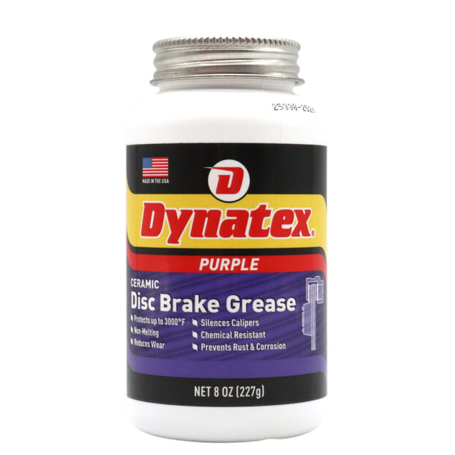 Dynatex Ceramic Disc Brake Grease 8 oz Tub - Synthetic High-Temp -40 Degrees F to 3000 Degrees F, EPDM Rubber Safe, Anti-Wear Anti-Corrosion Protection (Single)