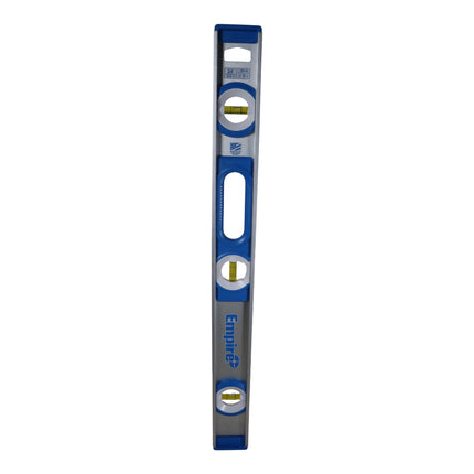 Empire 24-Inch Aluminum I-Beam Level – Professional 3-Vial Precision Level with High-Contrast Acrylic Mono Vials, Top-Read Window, Ergonomic Grip Zones & Shock-Absorbing End Caps