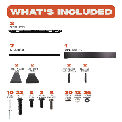 Sherpa 129844 The Grizzly Full Height Roof Rack for Toyota Tundra CrewMax - Full-Length Aluminum, 1/4" Side Panels, Modification Required, Black Textured Powder Coat Finish
