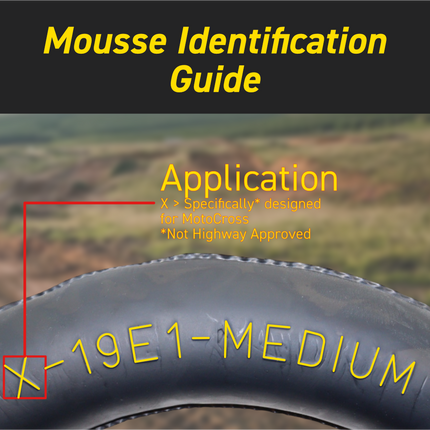 Pirelli Motocross Mousse Set – 80/100-21 Front (X-21B2) & 110/90-19 Rear (X-19E1) Foam Inserts | Flat-Proof Off-Road Tire Inserts for MX Dirt Bikes | Medium Compound | NHS