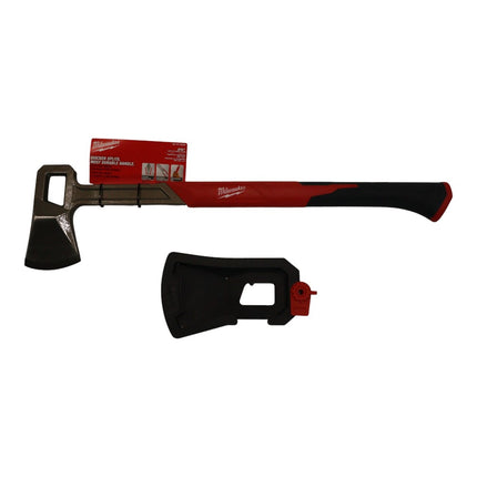 Milwaukee 48-22-9062 26-Inch Splitting Axe – Forged Steel Splitting Head with Optimized Wedge Design, Fiberglass Handle with Overstrike Protection, ShockShield Grip