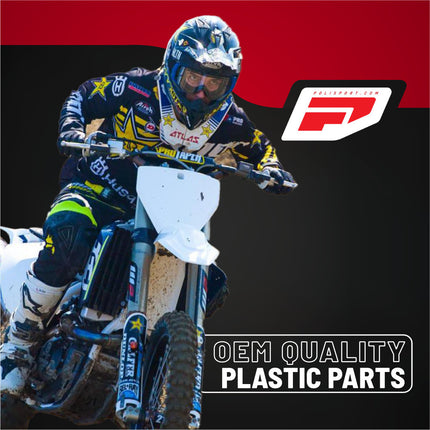 Polisport Motocross Motorcycles (MX) Swingarm Protector for Husqvarna TC 125/250 (2014-2022), FC 250/350/450 (2014-2022), TE 125/250/300 (2014-2022), FE 250/350/450/501 (2014-2022) Dirt Bikes - Blue