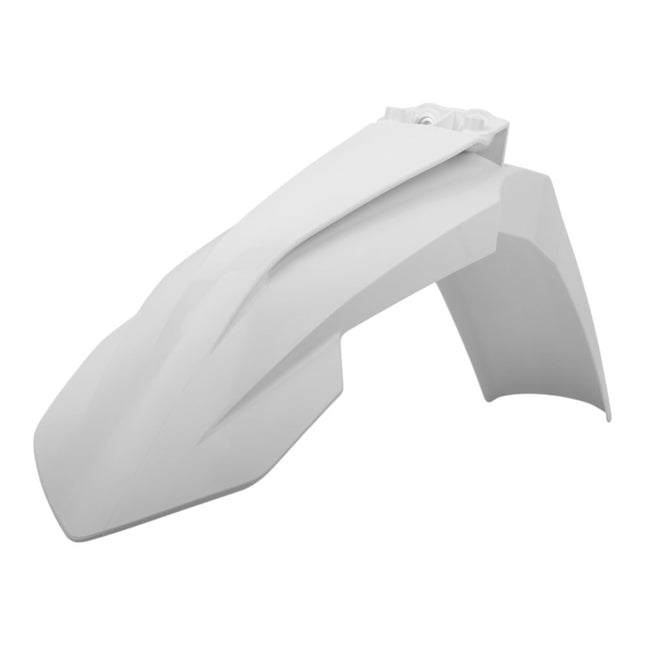 Polisport (MX) Front Fender for KTM SX/SX-F/XC (16-22), XC 250/300 & SX 250 (17-22), EXC/EXC-F/XC/XC-W/XCF-W, XC-W (17-23),XC 125 (21-22) Dirt Bike-OEM Quality, Durable, Flexible, Perfect Fit - White